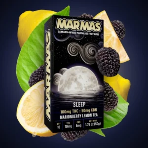 marmas edibles – marionberry lemon tea sleep cbn 1:2