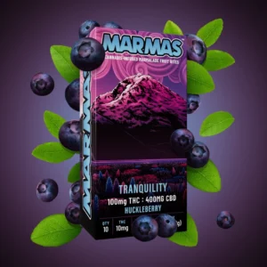 marmas edibles – huckleberry tranquility cbd 4:1